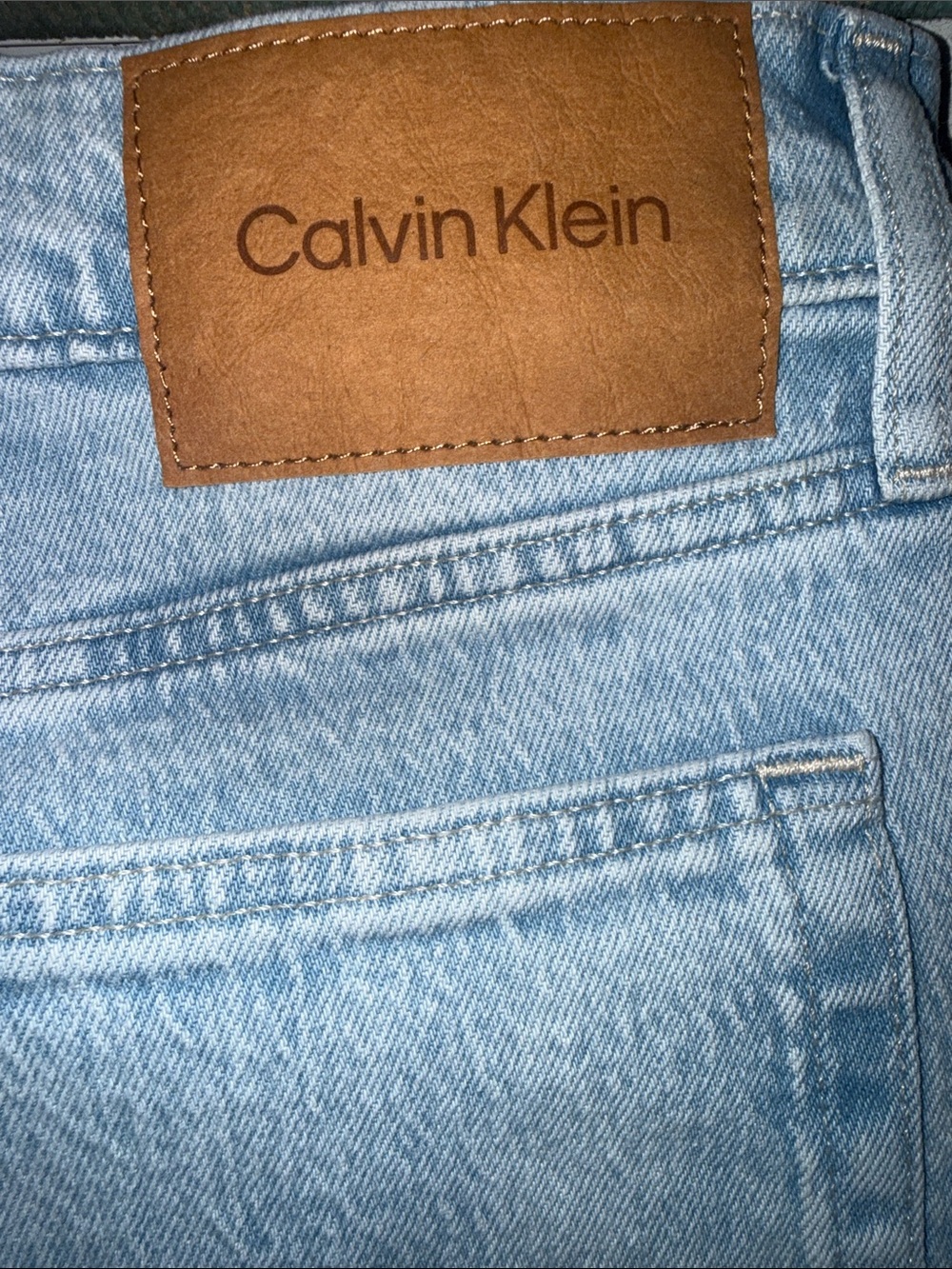 Calvin Klein Light Blue Wide-Leg Jeans - Picture 4 of 8